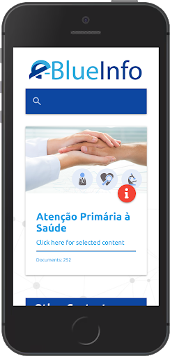 Android application e-BlueInfo - Health Practice screenshort