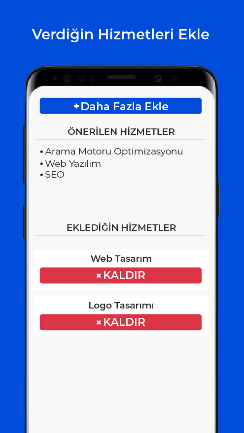 Android application İşler Burada - Hizmet Veren screenshot