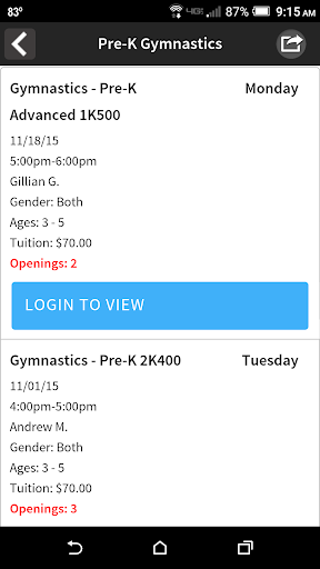 Galaxy Sports Group Screen 3
