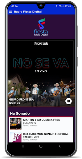 Android application Radio Fiesta Digital screenshort