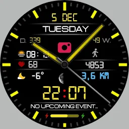 Classic LCD V3 watch face - Screenshot Image