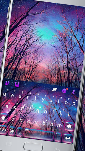 Android application Starry Night Tree Keyboard The screenshort