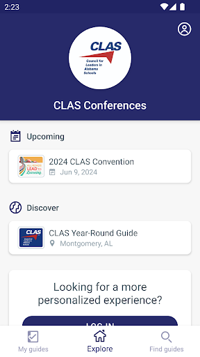 Android application CLAS Conferences screenshort