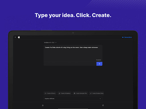 Screenshot of invideo AI: Video Generator