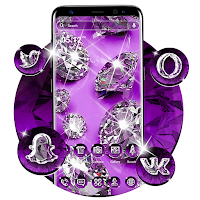 Purple Diamond Launcher Theme