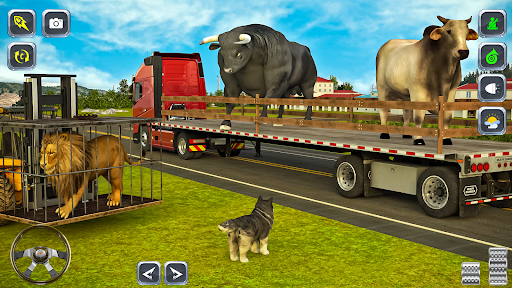 Real Animal Cargo Truck Game screenshot 17
