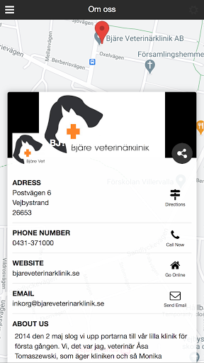 Bjäre Veterinärklinik Screen 3
