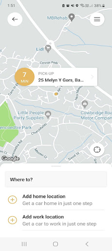 Vale Taxis Screen 2