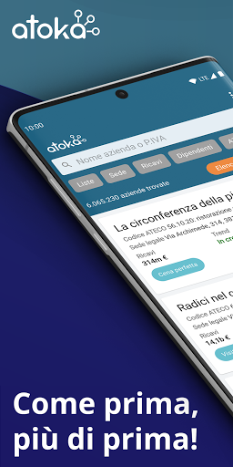 Android application Atoka screenshort