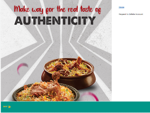 Android application Biryani House Suwanee screenshort