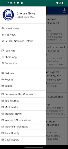 Latest Chelsea News 24/7 Screen 2