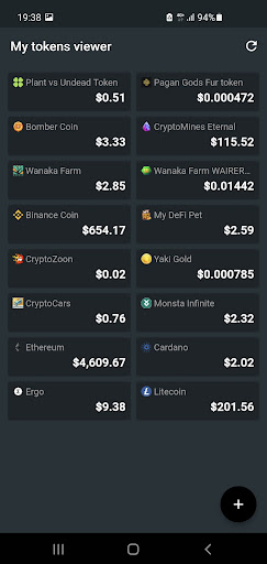My Token Viewer Screen 2
