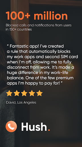 Dual SIM Call blocker - Hush screenshot 5