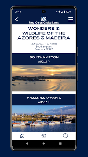 Fred. Olsen Cruise Lines Screen 3