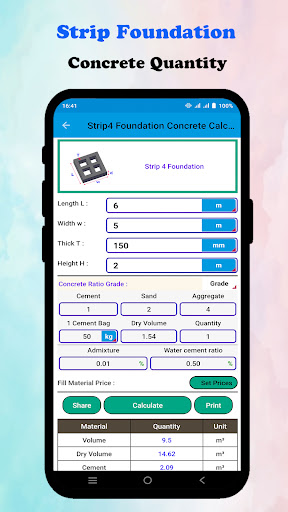 Concrete Calculator PRO Screen 3