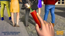 screenshot of VR Bang Fireworks 3D NewYear