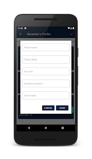 Pocket Resume / CV Builder Screenshot