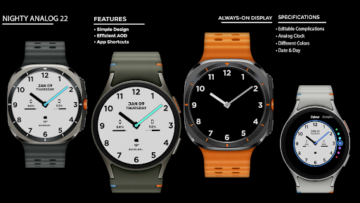 Nighty Analog 22 - watch face screenshot 18