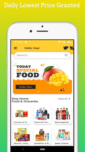 Android application Juffer Mart: Grocery in 10 min screenshort