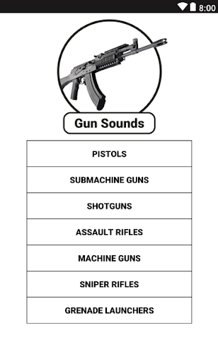 Android application Gun Sounds App screenshort