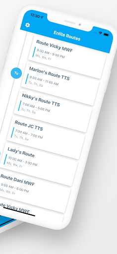 Enlite Routes Screen 2