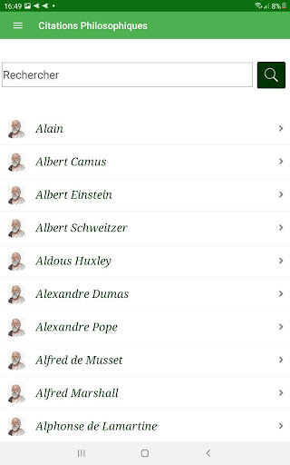 Aperçu de l'application