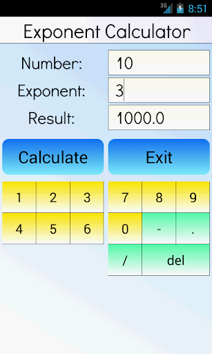 Calculator with exponents deals
