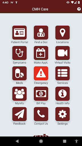Android application CMH Care screenshort