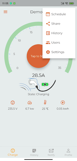 WE E-Charge Screen 2