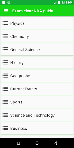 Exam clear NDA guide Screen 2