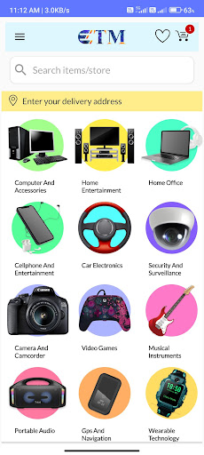Android application eTM screenshort