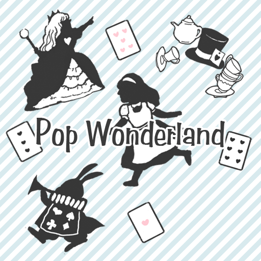 Alice wallpaper-Pop Wonderland logo