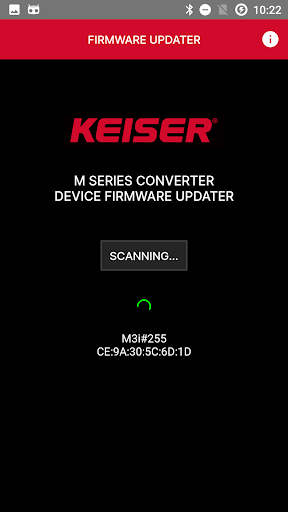Android application Keiser M Series Converter Upda screenshort