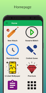 Cricket: Local match scorebook