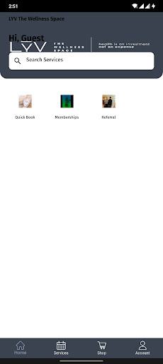 Android application Lyv-Wellness screenshort