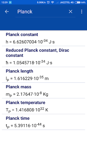 Constants Science Screen 3