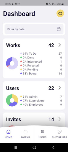 Android application Admin Plumber screenshort