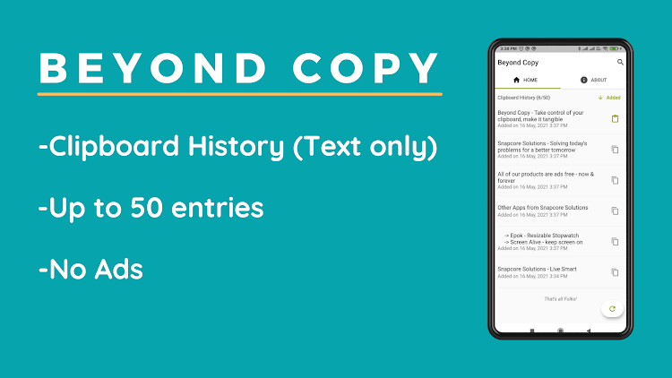 Beyond Copy: Clipboard History - 1.0.0 - (Android)