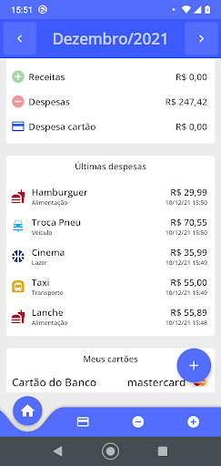 Android application Meu Gerenciador Financeiro screenshort