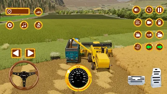 3D를 운전하는 농업 시뮬레이터