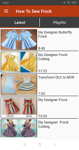 Android application Baby Frock Cutting & Stitching screenshort