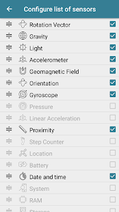 Sensoren Werkzeugkasten Screenshot