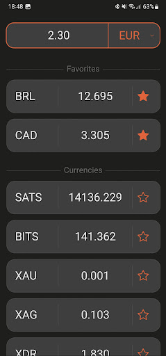 Currency Converter Screen 2