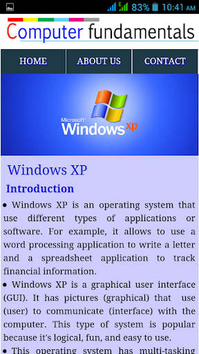 Android application Computer Fundamentals screenshort