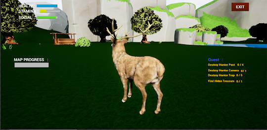 Clash Of Deer : Animal Sim 3D