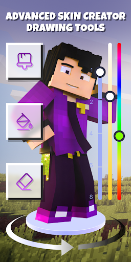 Android application Skin Editor for Minecraft PE screenshort