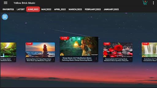 Screenshot of Yellow Brick Relaxing Music
