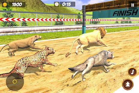 Animal Racing Simulator: Wild Animals Race Game 1.1 APK screenshots 2