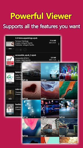Android application EasyViewer-PDF,epub,heic,Tiff screenshort