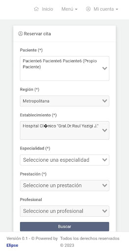 Android application MiHospital (FACH) screenshort
